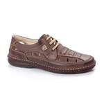 Pantofi Piele Mike maro casual