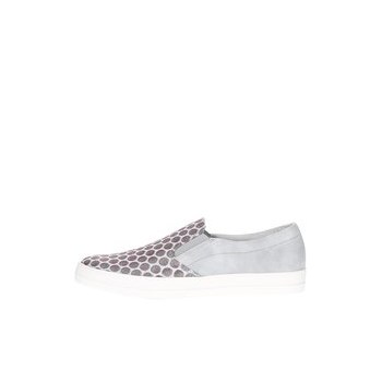 Tenisi slip on albastru deschis Tamaris cu model