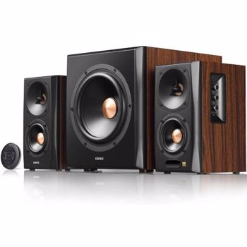 BOXE EDIFIER 2.1, RMS: 155W (2 x 10W, 2 x 30W, 1 x 75W), bluetooth telecomanda wireless, volum, bass, treble, optical, coaxial,
