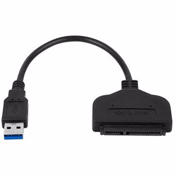 Cablu adaptor USB 3.0- SATA, Negru