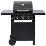 Gratar Teesa TSA0081, 3 arzatoarea, Gaz, 9000 W (Negru)
