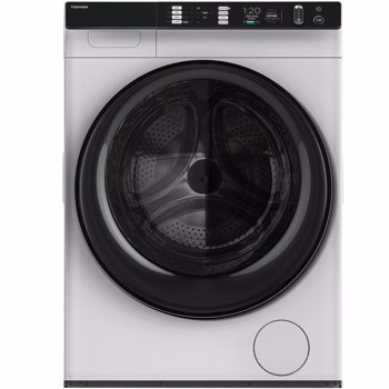 Masina de spalat cu uscator Toshiba TWD-BJ90W4, Spalare 8 kg, Uscare 8 kg, 1400 RPM, Clasa A, Motor inverter, 60 cm, Alb
