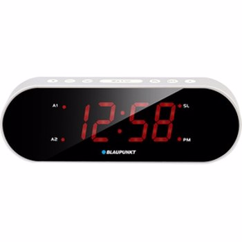 Radio cu ceas Blaupunkt CR6SL, FM radio, Dual Alarm, Argintiu