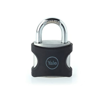 Lacat, Yale, aluminiu, negru, 25mm
