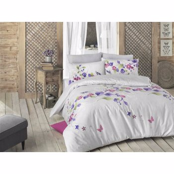 Set lenjerie pentru pat dublu Victoria, 121VCT2623, Multicolor