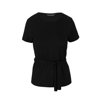 Top Dorothy Perkins negru, cu cordon in talie