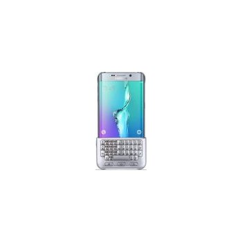 Husa protectie spate cu tastatura QWERTY Samsung EJ-CG928MSEGDE pentru Galaxy S6 Edge Plus (Argintie)