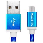 Cablu de date/incarcare ADATA USB - microUSB, Blue