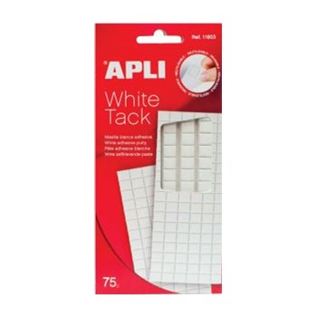 Pastile dublu adezive Apli,75g/set,alb
