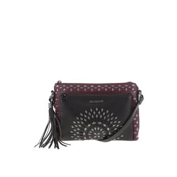 Geanta crossbody negru-visiniu Desigual Toulouse Luxury Dreams