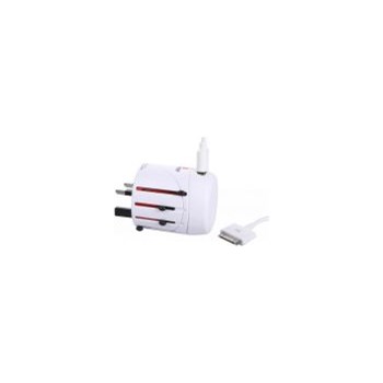 Adaptor universal USB Skross, cablu iPhone inclus
