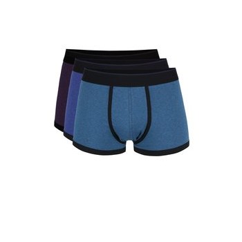 Set albastru - 3 perechi de boxeri Burton Menswear London