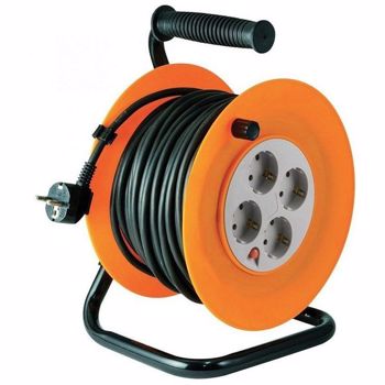 Tambur prelungitor 50 metri cu 4 prize