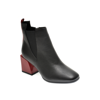 Ghete FLAVIA PASSINI negre, W430533, din piele naturala
