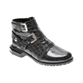 Ghete FLAVIA PASSINI negre, 5452048, din piele croco