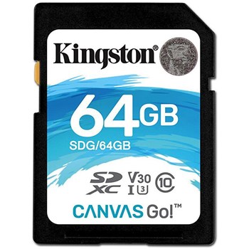 Card de memorie Kingston SDXC 64GB Canvas Go 90/45 CL10 U3 V30 sdg/64gb