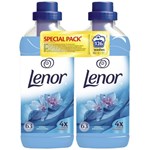 Pachet Balsam de rufe LENOR Spring 2x 1900ml 126 spalari