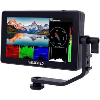 F6 Plus 5.5 inch Touch Screen Full HD 4K HDMI 3D LUT Pentru Camere DSLR Negru