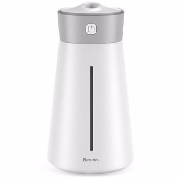 Umidificator aer cu vibratii ultrasonice si lumina ambientala Baseus Slim White