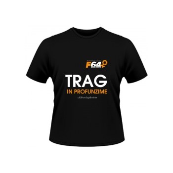 Tricou Trag in Profunzime Negru - XL