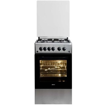Aragaz Beko CSG52110DX Gaz 4 arzatoare Grill Rotisor 50cm Argintiu