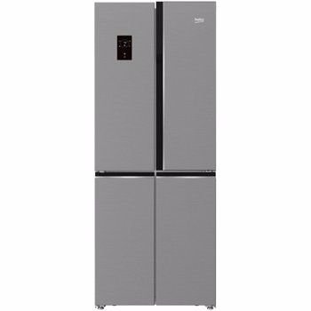 Frigider Side By Side Beko GNE480E20ZXP, 450 l, Clasa A++, NeoFrost™ dual cooling, H 192 cm, Argintiu