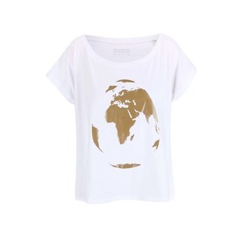 Tricou ZOOT Original alb de dama cu print