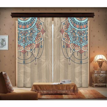 Perdea Cipcici, 785CPC9253, poliester 100 procente, 140 x 260 cm