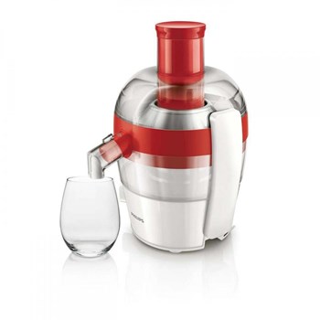 Storcator de fructe Philips HR183242 500W Recipient suc 0.5L Recipient pulpa 1L Rosu hr1832/42