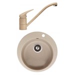 FRANKE Pachet Chiuveta rotunda ROG 610 + baterie Bahia