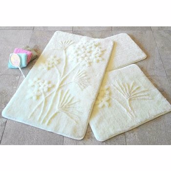 Set covorase baie Chilai Home by Alessia, 3 Piese, 351ALS2044, Alb