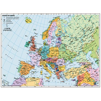 Puzzle Harta Politica A Europei, 500 Piese