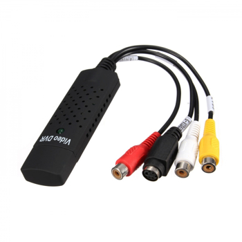 Placa Easycap pentru captura video si audio cu usb si 4 intrari video negru