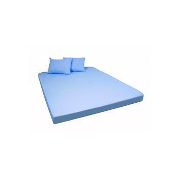 Set de cearsaf cu elastic si 2 fete de perna Home Still, microfibra, Albastru, 160x200-2P-50x70 cm