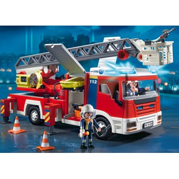 Masina de pompieri cu scara, PLAYMOBIL Fire Rescue
