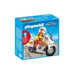 Motocicleta de urgenta cu lumini