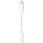 Adaptor Apple MMX62ZM/A, Lightning – Jack 3.5 mm (Alb)