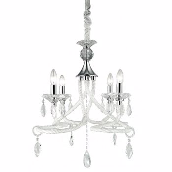Candelabru Le I-ATELIER/4 alb cristal 40 watt 14