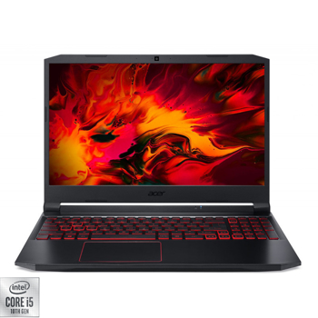 Notebook / Laptop Acer Gaming 15.6'' Nitro 5 AN515-55, FHD IPS, Procesor Intel® Core™ i5-10300H (8M Cache, up to 4.50 GHz), 8GB DDR4, 512GB SSD, GeForce GTX 1650 4GB, No OS, Obsidian Black