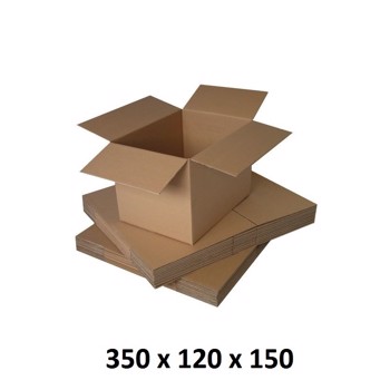 Cutie carton 350x120x150, natur, 3 starturi CO3, 435 g/mp