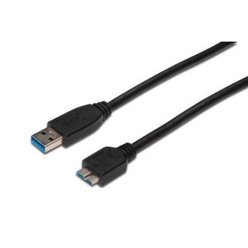 Cablu ASSMANN USB 3.0 SuperSpeed 25cm Negru ak-300117-003-s