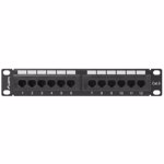Patch Panel Lanberg 10 inch 12 porturi Black