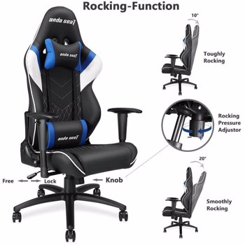 Scaun Gaming Anda Seat Assassin King Series Negru Albastru ad4-03-bws-pv