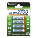 Acumulatori Panasonic Eneloop HighCapacity AA, 2700mAh, 4buc