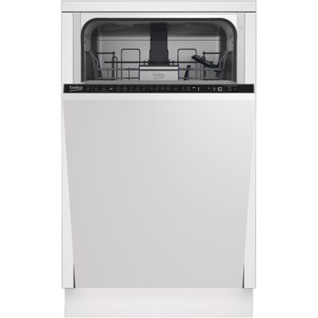 Masina de spalat vase Beko DIS28023, Incorporabila, 10 seturi, 8 programe, Incarcare la jumatate, Fast+, Display LCD, 45 cm