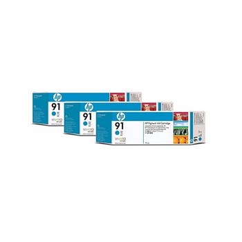 Consumabil cerneala HP C9483A Nr 91 multipack 3 buc cyan