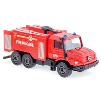 Masinuta Majorette SOS Pompieri Mercedes Benz Zetros, Scara 1:64