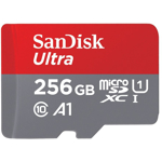Card de memorie microSDHC Sandisk 256GB 100MB/s Clasa 10 sdsquar-256g-gn6ma