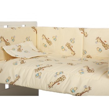 Lenjerie patut cu 5 piese Giraffe