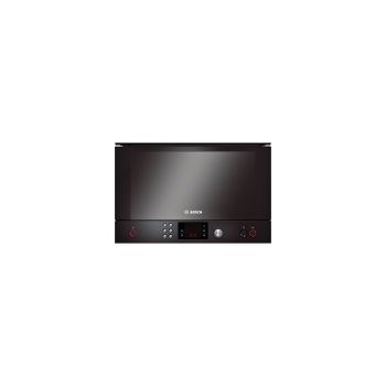 Cuptor cu microunde incorporabil Bosch HMT85ML63 900W, 21 litri, sticla neagra